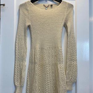 Anthropologie Crochet Dress - S Cream